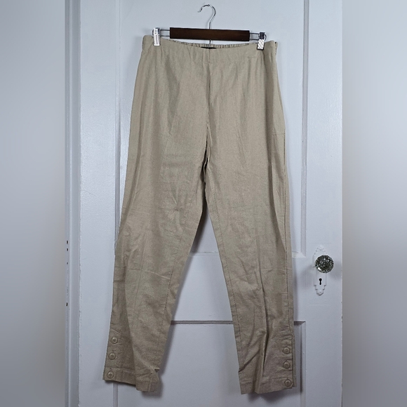 NWOT Chadwick's Linen Pants Size 10 - Picture 1 of 10